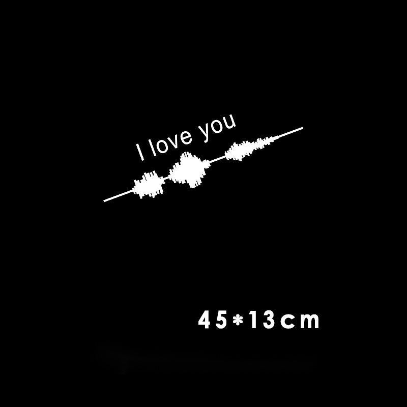 iGi4Shop Car Electrocardiogram Creative Sound Wave Chart Car Sticker