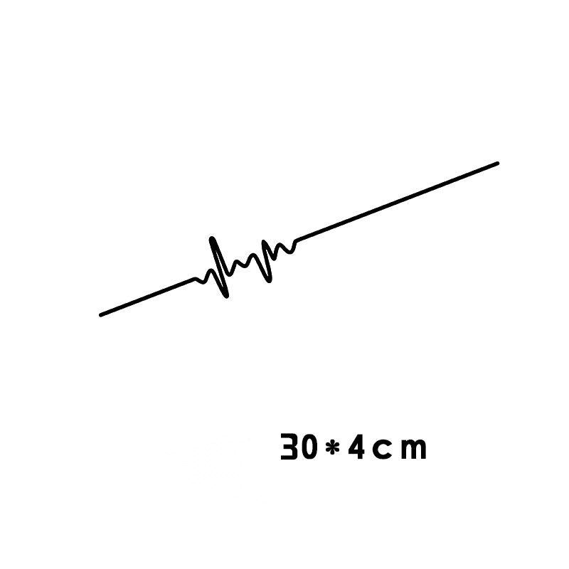 iGi4Shop Car Electrocardiogram Creative Sound Wave Chart Car Sticker