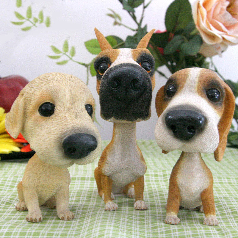 iGi4Shop Car interior moving head decoration world famous dog car supplies