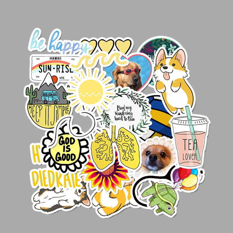 iGi4Shop Suitcase Sticker Waterproof Graffiti Suitcase Sticker