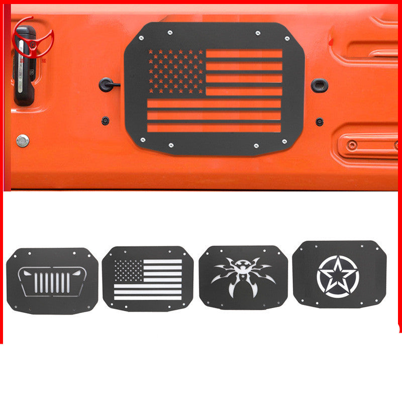 iGi4Shop Wrangler Modified Rear Tailgate Trim Plate Tailgate Sealing Plate
