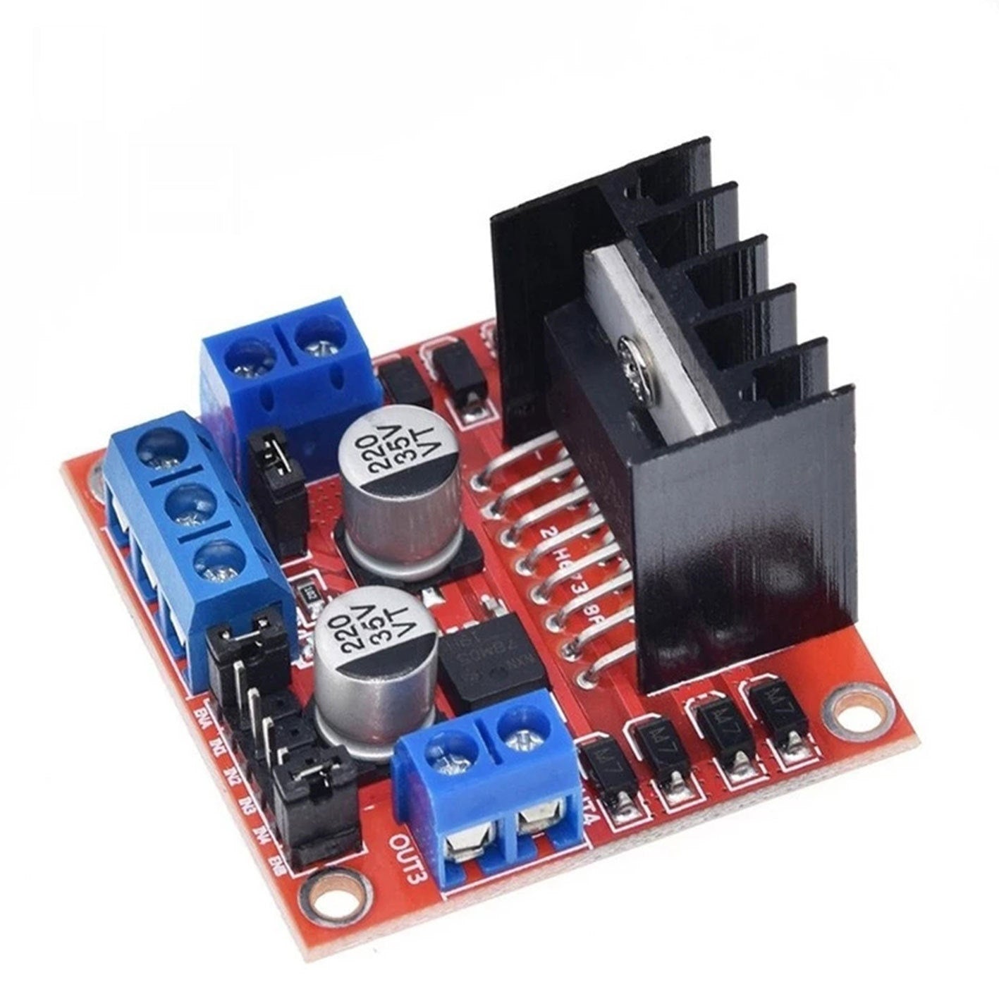 iGi4Shop L298N Motor Driven Board Module DC Stepper Motor Motor Intelligent Vehicle Robot Accessories