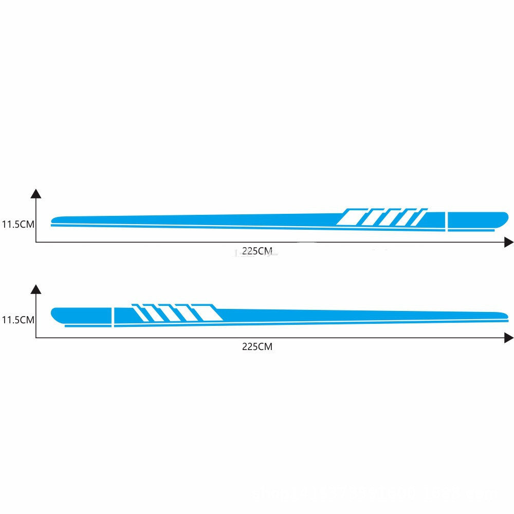 iGi4Shop Side skirt stripe side car sticker