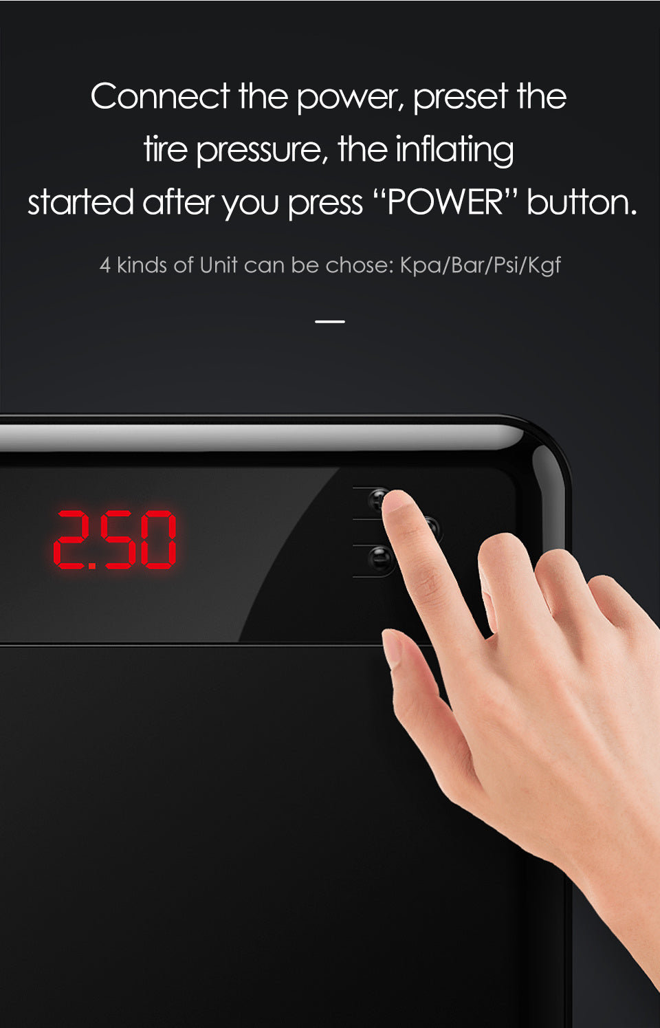 Car universal car portable intelligent air pump