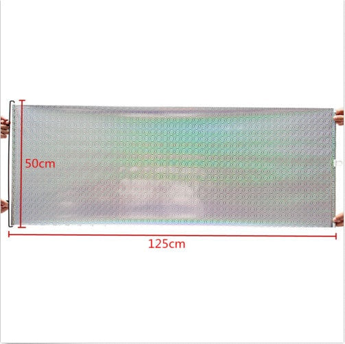 iGi4Shop Automatic Winding Car Front Rear Sunshade Car Supplies Supermarket Laser Sun Bloc