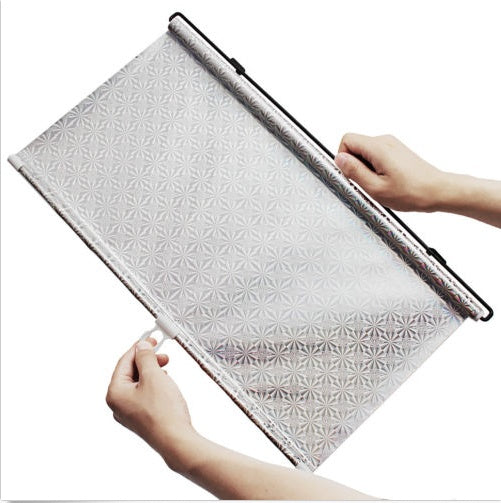 iGi4Shop Automatic Winding Car Front Rear Sunshade Car Supplies Supermarket Laser Sun Bloc