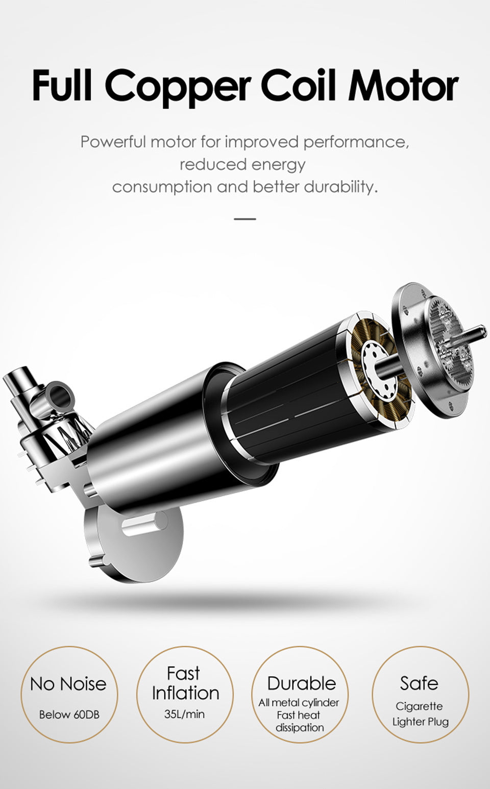 Car universal car portable intelligent air pump