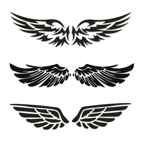 iGi4Shop Spirit Point Angel Wing Sticker Car Sticker Rear Sticker Scratch Sticker Scar Sticker Rear View Mirror Sticker