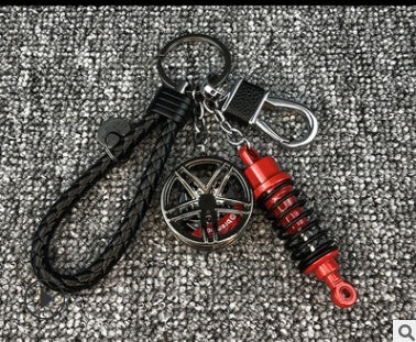 iGi4Shop Car Trend Modified Wheel Shock Absorber Keychain, Turbo Key Chain Pendant, Personalized Gift Ornaments For Men And Women