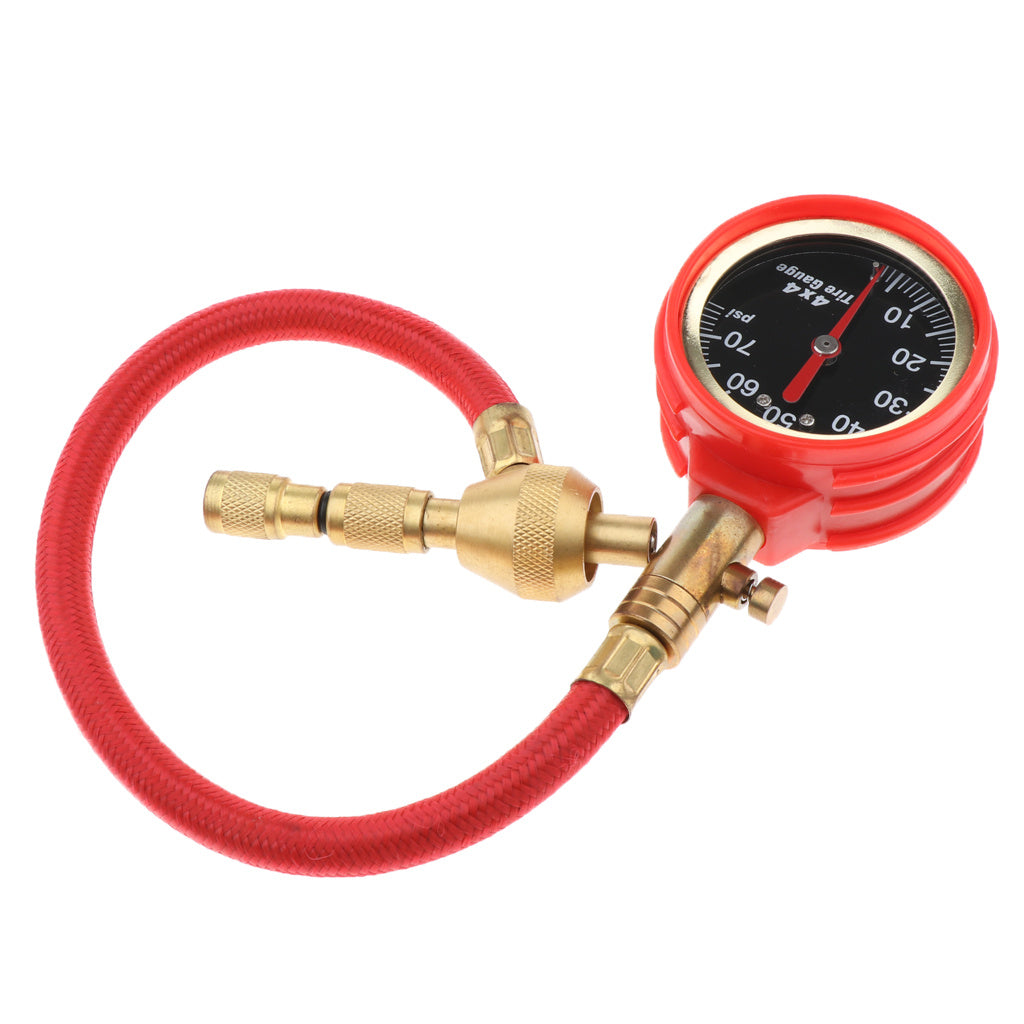 iGi4Shop Off-Road Vehicle Tire Pressure Gauge Mechanical Car Tire Pressure Gauge All Copper Valve One Key Deflation