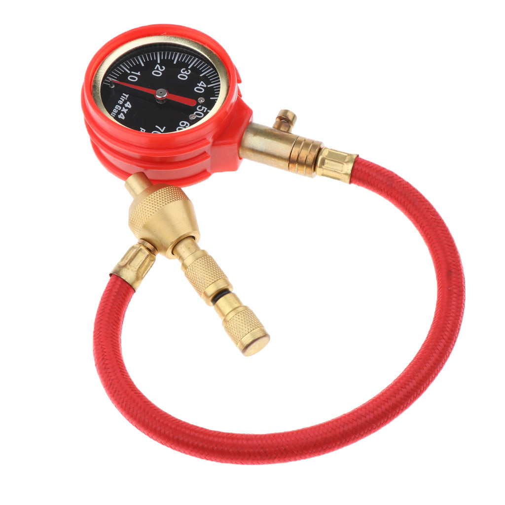 iGi4Shop Off-Road Vehicle Tire Pressure Gauge Mechanical Car Tire Pressure Gauge All Copper Valve One Key Deflation