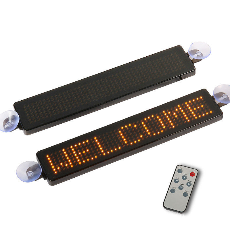 iGi4Shop Z741 English Led Car Screen Remote Control Car Rear Window Advertising Playback Led Car Screen
