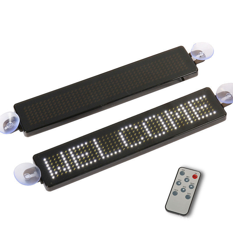 iGi4Shop Z741 English Led Car Screen Remote Control Car Rear Window Advertising Playback Led Car Screen