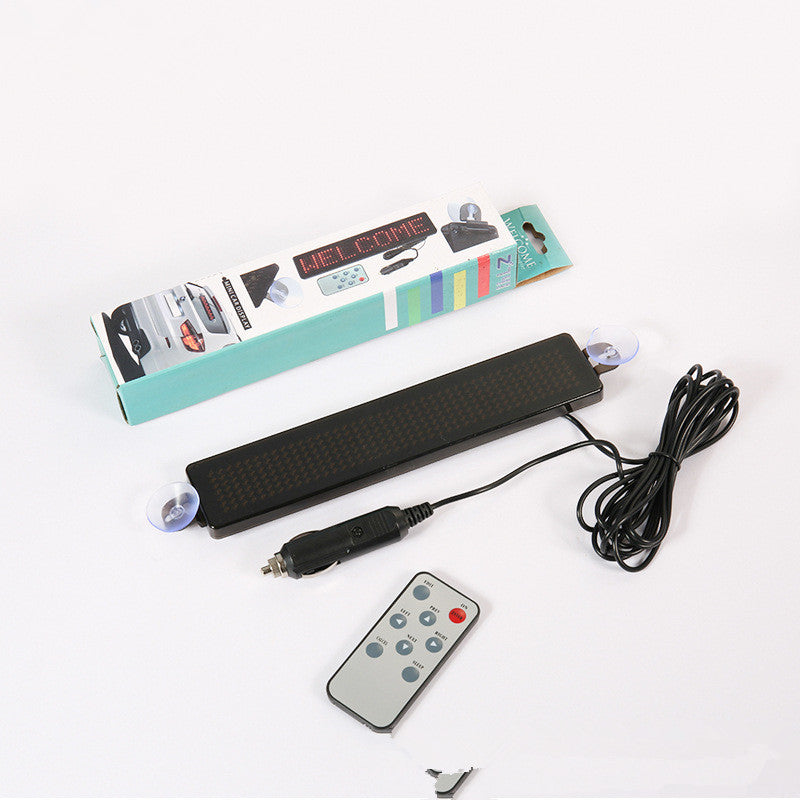 iGi4Shop Z741 English Led Car Screen Remote Control Car Rear Window Advertising Playback Led Car Screen