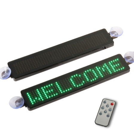 iGi4Shop Z741 English Led Car Screen Remote Control Car Rear Window Advertising Playback Led Car Screen