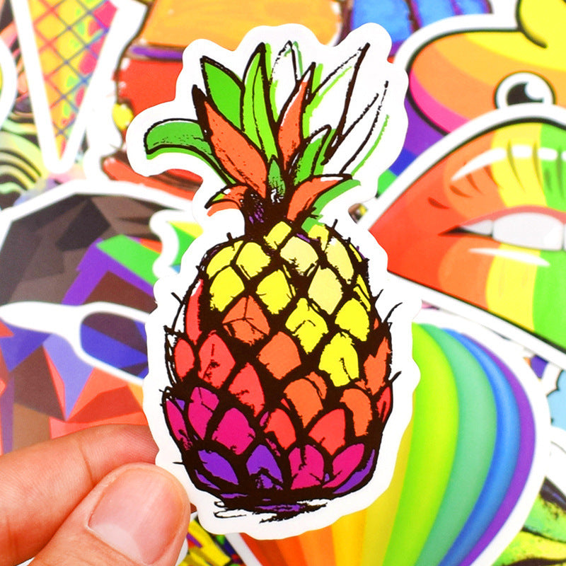iGi4Shop Industrial Genius International A Site For The Like Minded 50 Rainbow Stickers, Body Stickers, Amazon Explosive Laptop Stickers