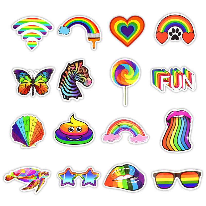 iGi4Shop Industrial Genius International A Site For The Like Minded 50 Rainbow Stickers, Body Stickers, Amazon Explosive Laptop Stickers