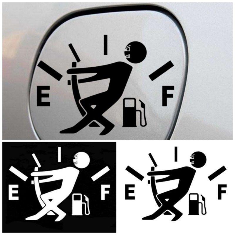 iGi4Shop Funny Car Sticker Pull Fuel Tank Pointer Ef Fuel Tank Car Sticker Fuel Tank Vinyl Sticker Decal