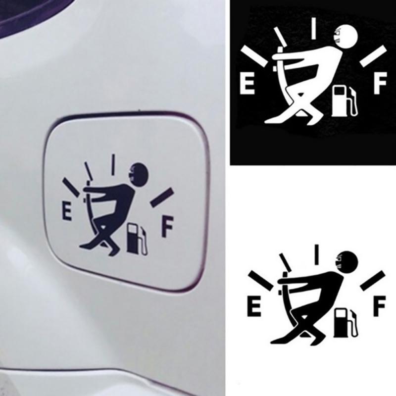 iGi4Shop Funny Car Sticker Pull Fuel Tank Pointer Ef Fuel Tank Car Sticker Fuel Tank Vinyl Sticker Decal
