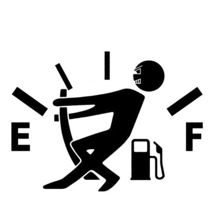 iGi4Shop Funny Car Sticker Pull Fuel Tank Pointer Ef Fuel Tank Car Sticker Fuel Tank Vinyl Sticker Decal