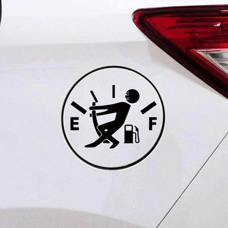 iGi4Shop Funny Car Sticker Pull Fuel Tank Pointer Ef Fuel Tank Car Sticker Fuel Tank Vinyl Sticker Decal