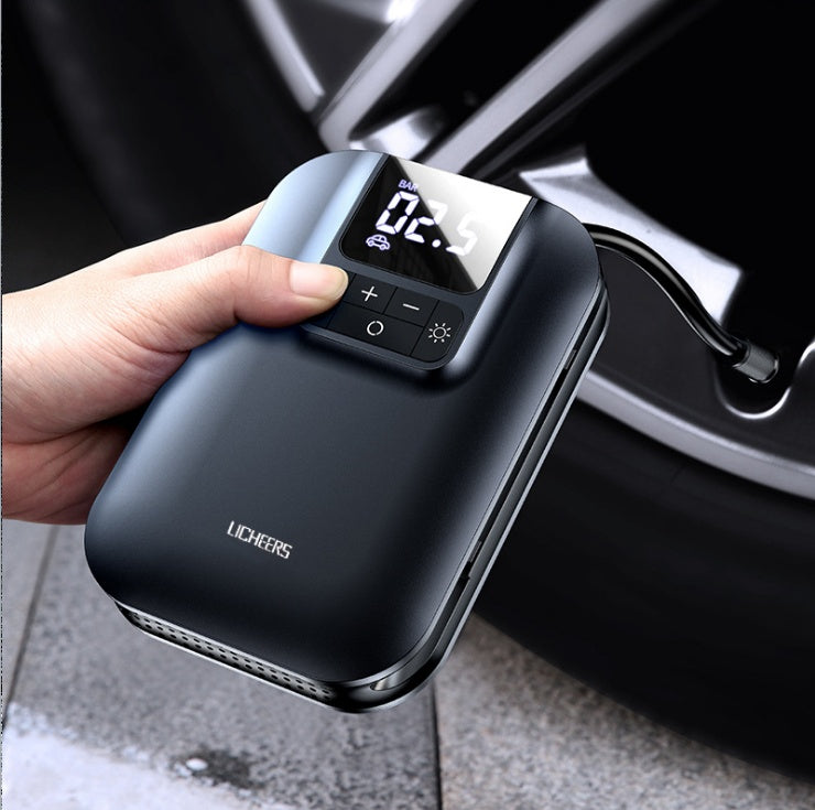 iGi4Shop New A7 Wireless Car Air Pump Portable Car Mini Tire Digital Display Small Air Pump Bicycle Pump