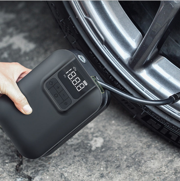 iGi4Shop New A7 Wireless Car Air Pump Portable Car Mini Tire Digital Display Small Air Pump Bicycle Pump