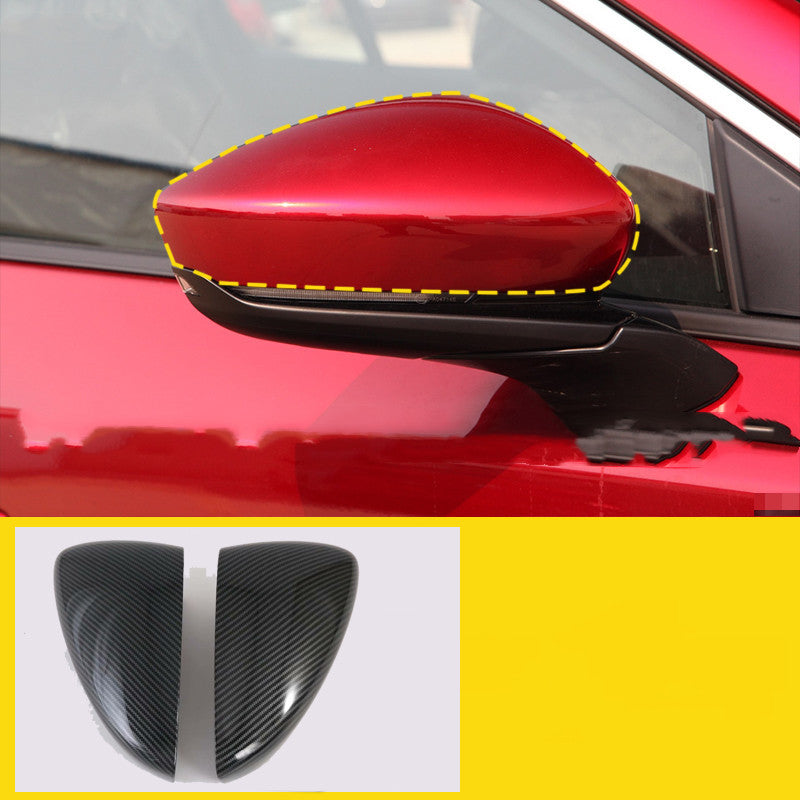 iGi4Shop Mazda'S Third-Generation Angkesaila New Rearview Mirror Cover Modified Rearview Mirror Cover Black Carbon Fiber