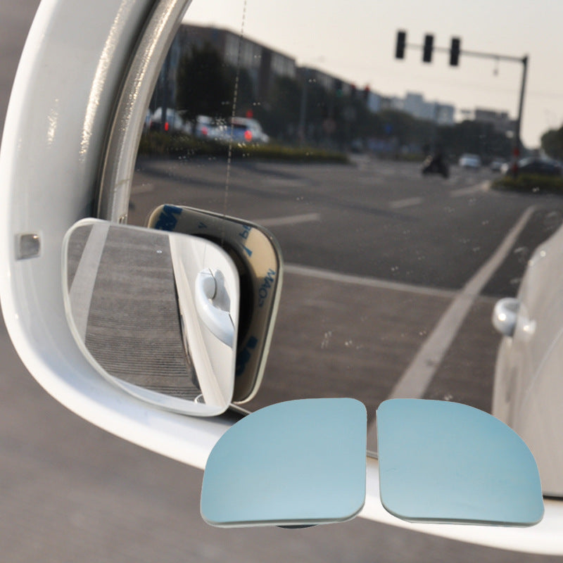iGi4Shop Frameless Round Car Mirror Fan-Shaped Blind Spot Mirror