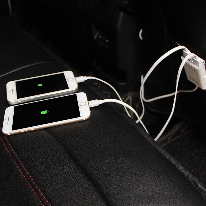 iGi4Shop 4-Port Usb Car Charger 6.8A Car Cigarette Lighter One With Two Car Charger
