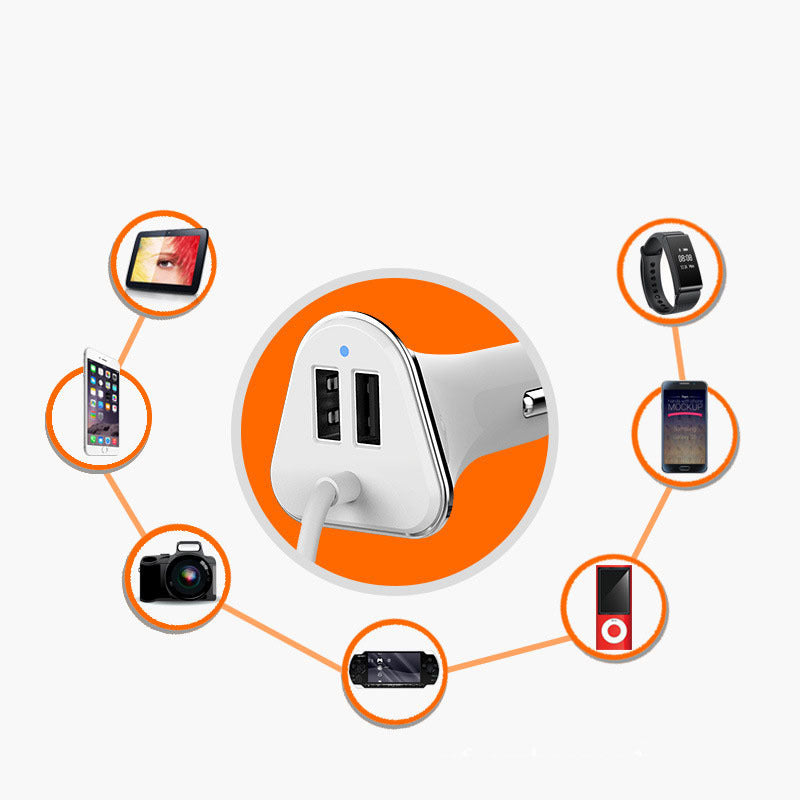 iGi4Shop 4-Port Usb Car Charger 6.8A Car Cigarette Lighter One With Two Car Charger