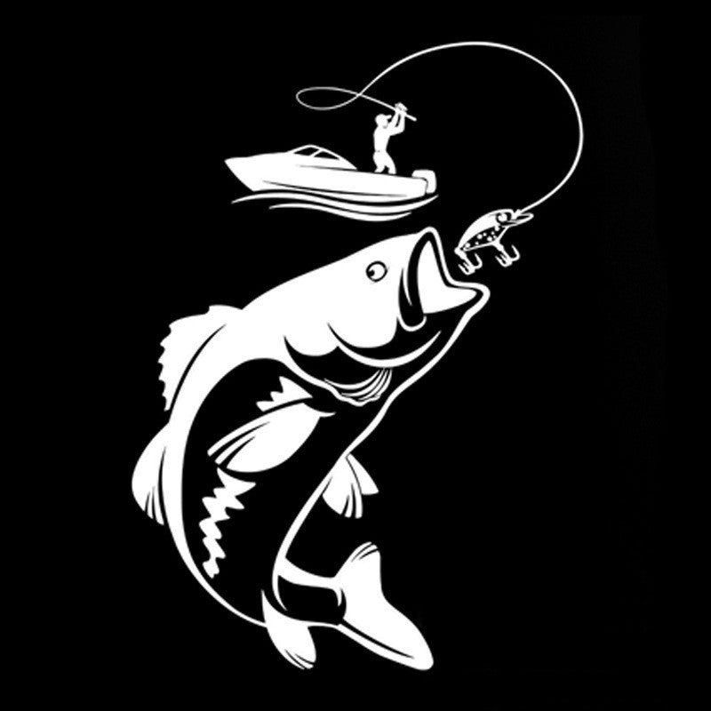 iGi4Shop Fishing Car Stickers Fish Car Stickers Wall Stickers Waterproof Stickers