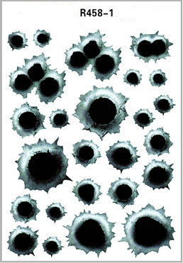 iGi4Shop Simulation Bullet Hole Car Sticker, Car Bullet Hole Crack Car Sticker Industrial Genius International A Site For The Like Minded