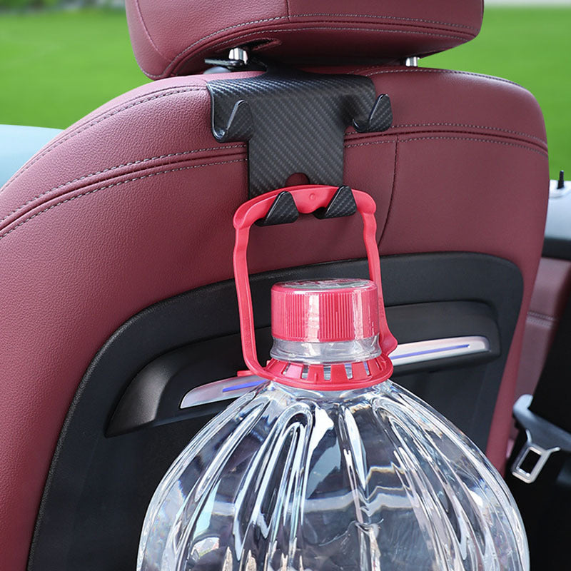 iGi4Shop Energy Car Multifunction Hook Carbon Fiber Mobile Phone Hook Bracket Rear Seat Back Storage Rack