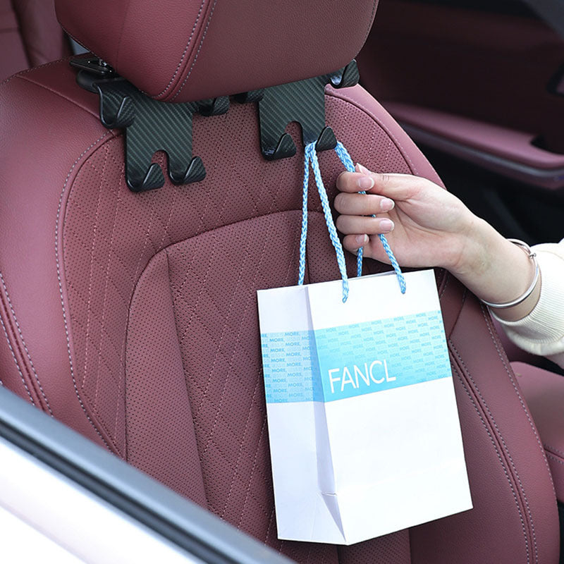 iGi4Shop Energy Car Multifunction Hook Carbon Fiber Mobile Phone Hook Bracket Rear Seat Back Storage Rack