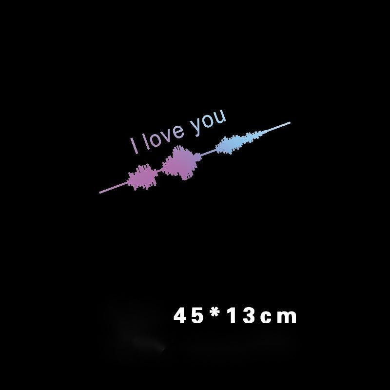 iGi4Shop Car Electrocardiogram Creative Sound Wave Chart Car Sticker