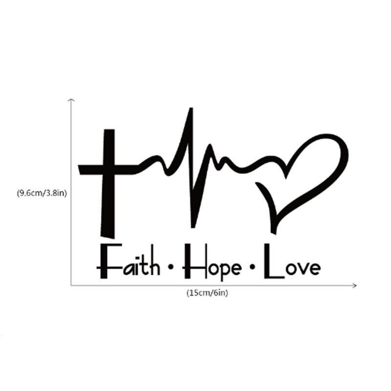 iGi4Shop Faith hope love plus Wall Sticker