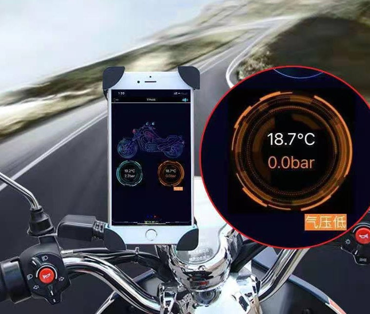 iGi4Shop Wireless Tire Pressure Monitor For Detecting And Alarming Two-wheeled Electric Locomotive