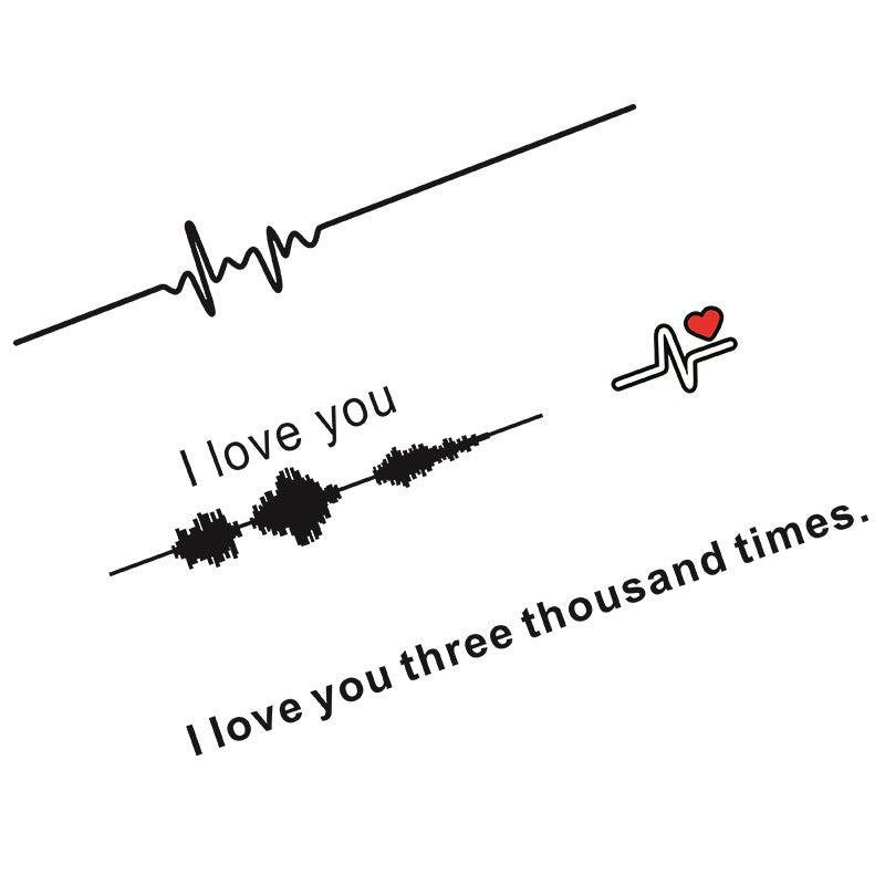 iGi4Shop Car Electrocardiogram Creative Sound Wave Chart Car Sticker