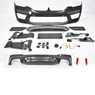 iGi4Shop Automobile G30 G38 528 530 Refitted M5 Big Surrounding Front Bar Middle Net Rear Lip