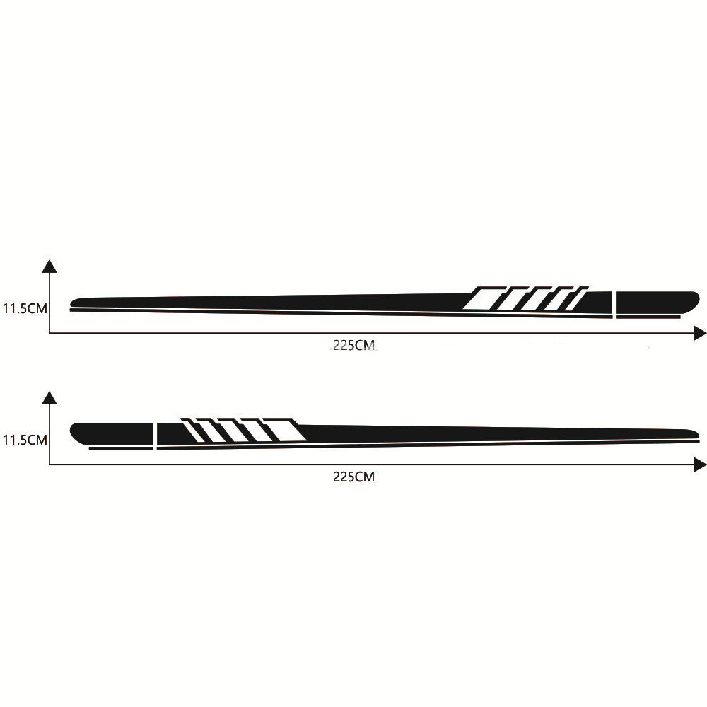 iGi4Shop Side skirt stripe side car sticker