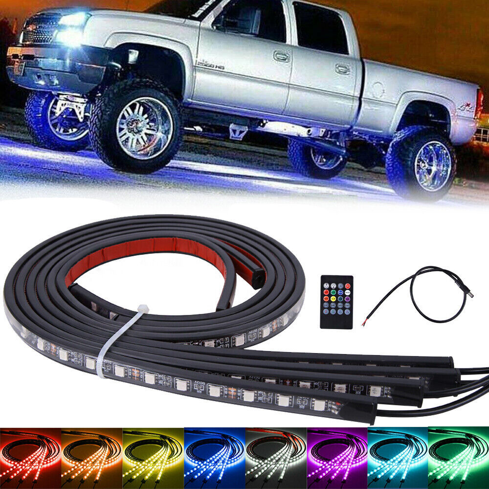 iGi4Shop Car Underglow Light Flexible Strip LED Underbody Lights Remote APP Control Car Led Neon Light RGB Decorative Atmosphere Lamp