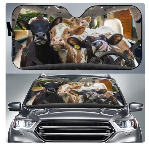 iGi4Shop Car Sun Shield Front Stop Sunscreen Heat Insulation Non-punching Telescopic Curtain