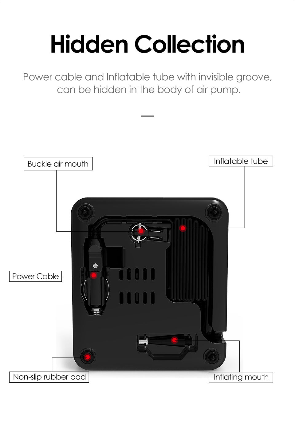 Car universal car portable intelligent air pump