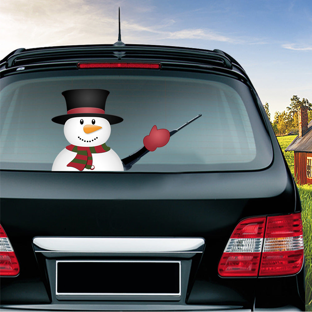 iGi4Shop Popular Santa Claus wiper sticker can remove the car rear windshield wiper Sticker Car Stickers