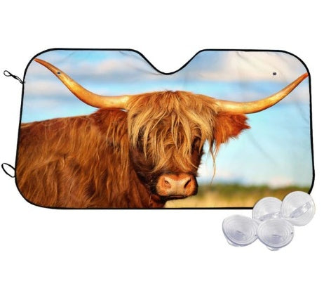 iGi4Shop Car Sun Shield Front Stop Sunscreen Heat Insulation Non-punching Telescopic Curtain
