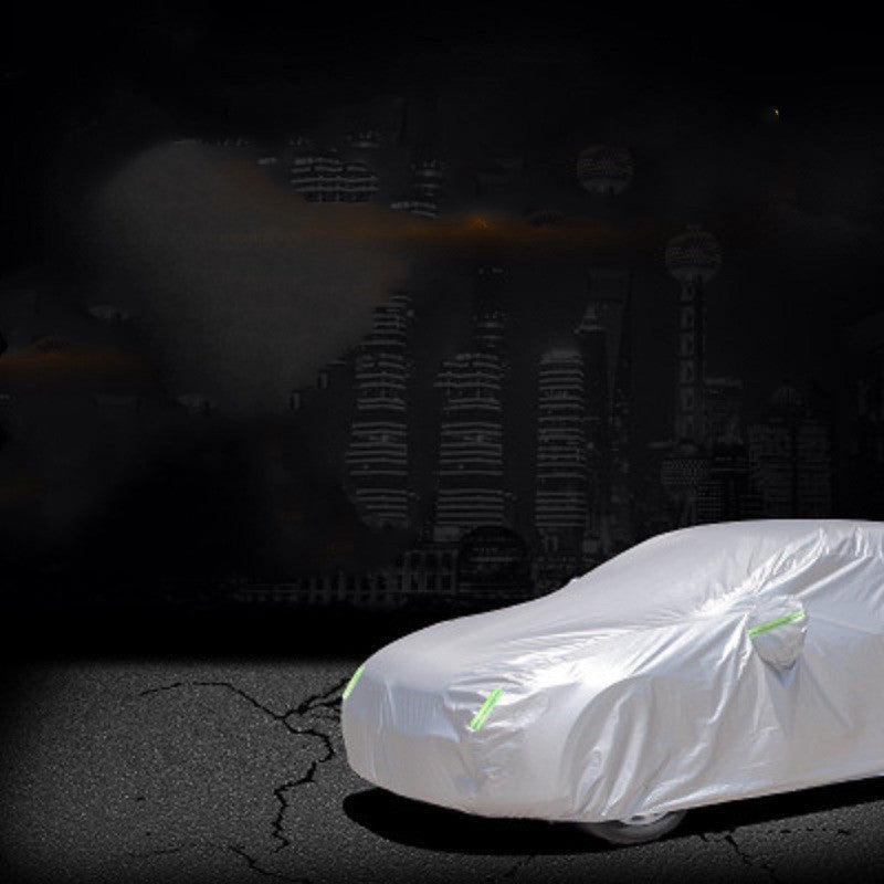iGi4Shop Taffeta 190T210T silver-coated black universal car cover