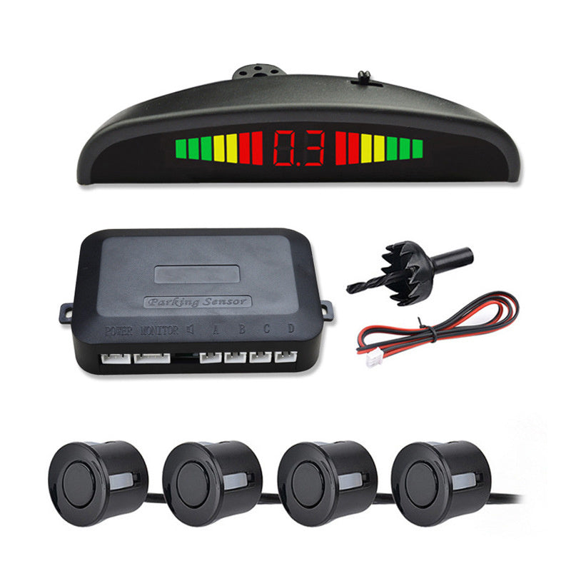 iGi4Shop Manufacturers Wholesale Reversing Radar Buzz 4 General 12v Crescent Monitor SensorProbe Vehicle