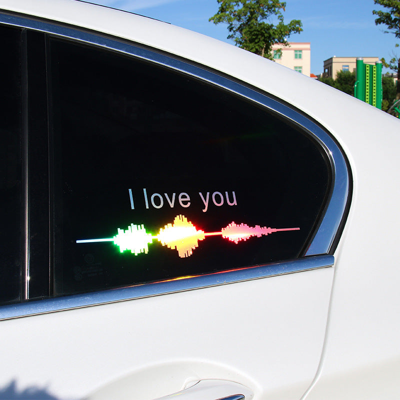 iGi4Shop Car Electrocardiogram Creative Sound Wave Chart Car Sticker