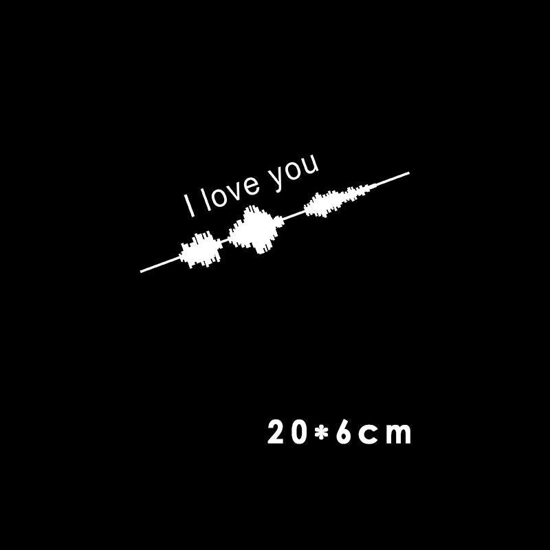 iGi4Shop Car Electrocardiogram Creative Sound Wave Chart Car Sticker